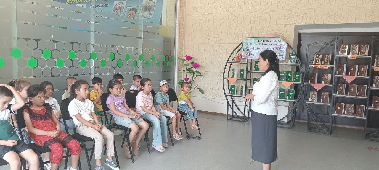 Ertaklar olamiga sayohat" nomli davra suhbati tashkil etildi.