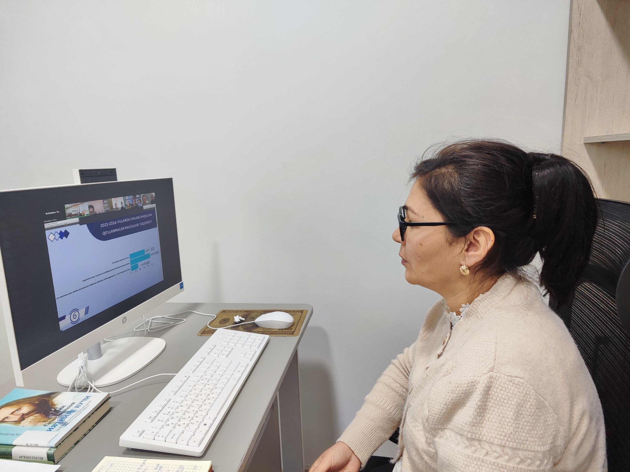 “Metodik qo‘llanmalarni tuzish texnologiyasi” mavzusida seminarda Do`stlik tuman axborot-kutubxona mutaxassisi ishtirok etdi.