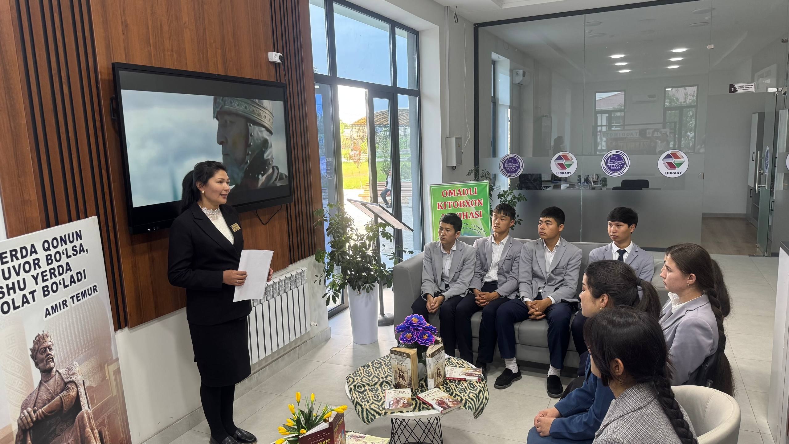 Sohibqiron Amir Temur tavalludining 690 yilligi munosabati bilan tashkil etilgan kitob taqdimoti yana-da mazmunli ruhda davom etdi.